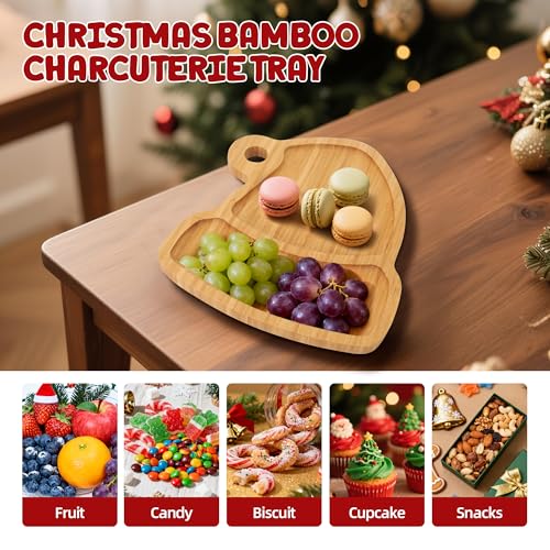 Christmas Hat Bamboo Serving Platter