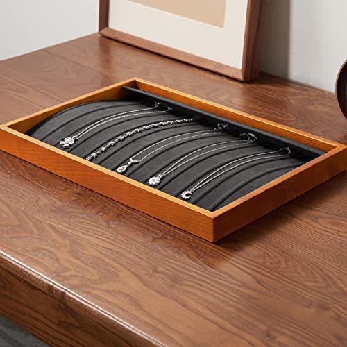 Wood 13 Grids Necklace