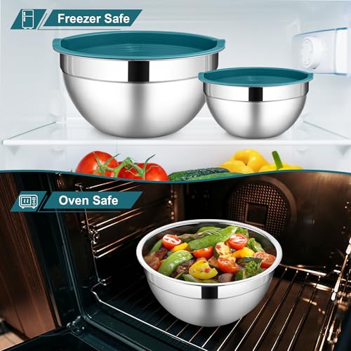 6 PCS Stainless Steel Mixing Bowl (12 Count)