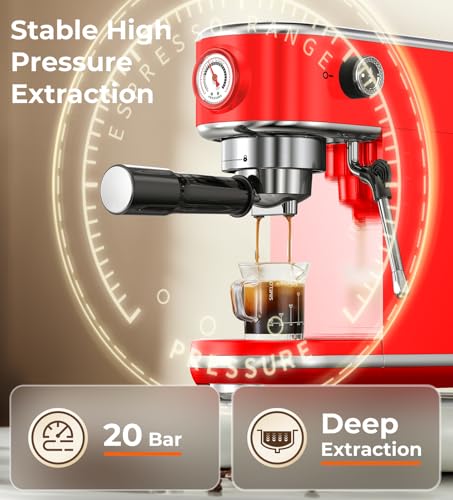 20 Bar Espresso Machine with Milk Frother