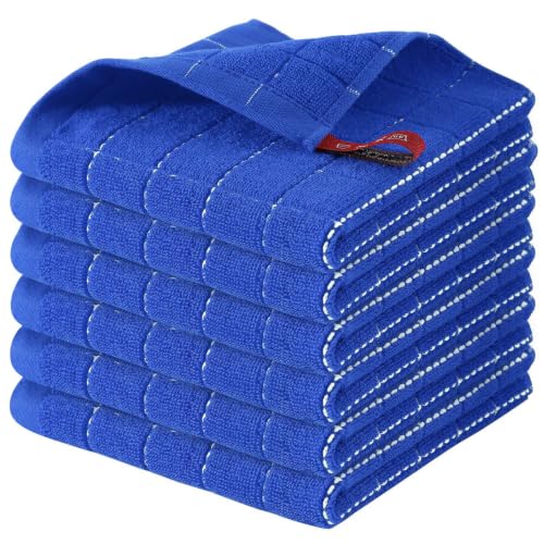 100% Cotton Terry Kitchen Dish Cloths (6 Count)