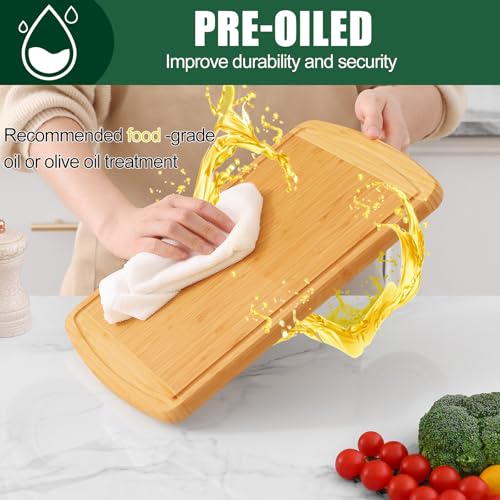 Large Bamboo Cutting Boards for Kitchen