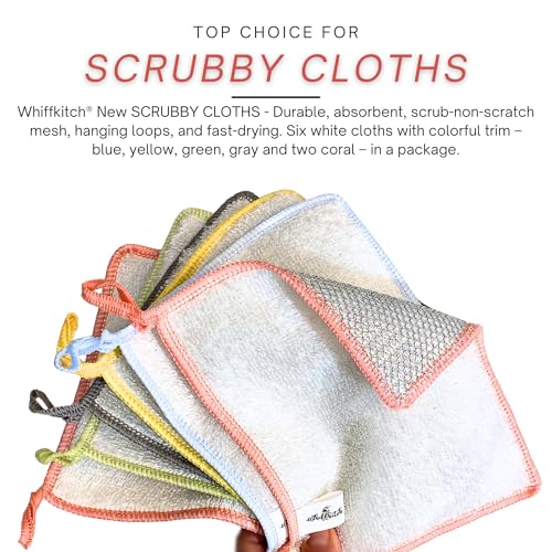 Scrubbing Dishcloths 2ply Mesh Scrub Reusable Dishrag 6pk 6x7in