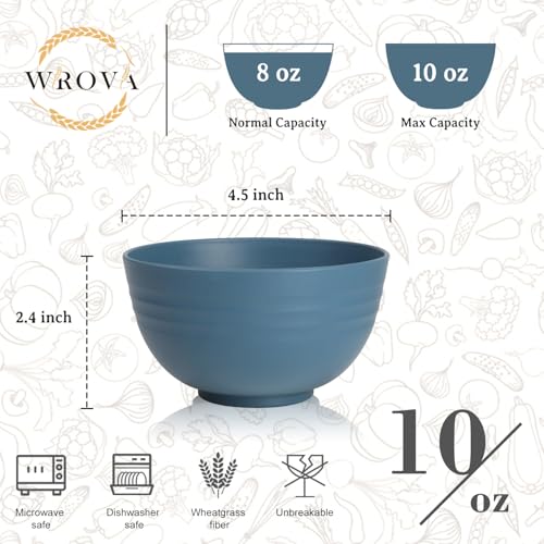 Small Wheat Straw Bowls Set of 6