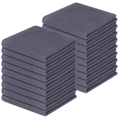 100% Cotton Waffle Weave Kitchen Dish Cloths 18 (8 Count)