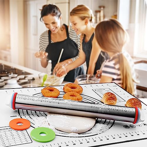 Rolling Pins Stainless Steel Dough Roller (2 Count)