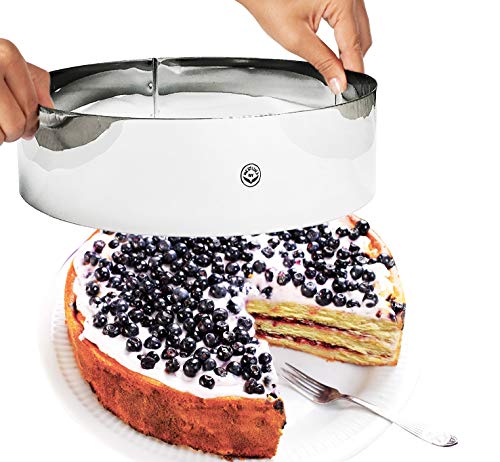 NewlineNY Stainless Steel Cake Mousse Rings for creating Round Appetizers