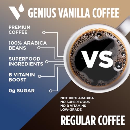 Genius Vanilla Keto Medium Roast Coffee Pods (16 Count)