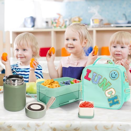 Lunch Box for Girls with 10oz Thermo 6 Compartment Bento Set (6 Count)