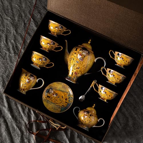 15 Piece European Bone China Coffee & Tea Set