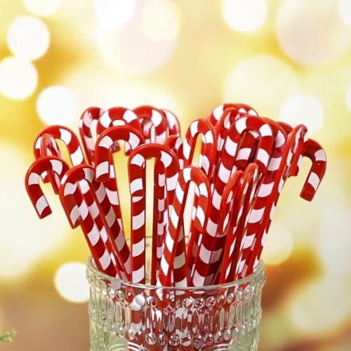 30Pcs Christmas Drink Stirrer Candy Cane Stir Stick (30 Count)