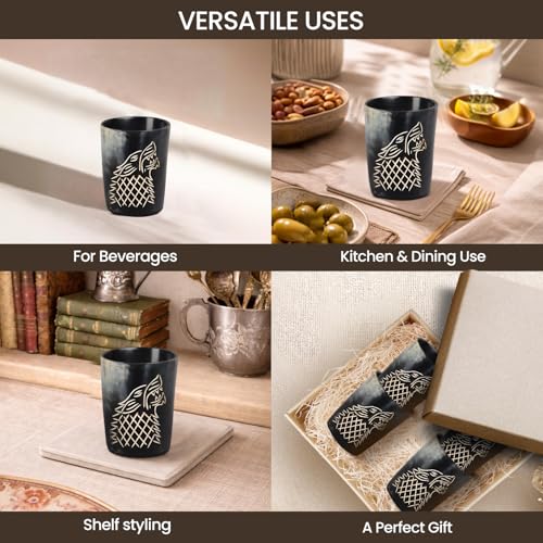 Viking Horn Shot Glasses Set of 12 (12 Count)
