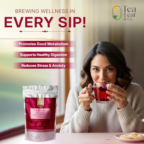 Sweet Hibiscus Cinnamon Green Tea 200gm (100 Count)