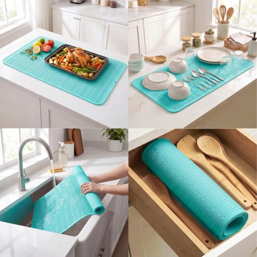 Silicone Dish Drying Mat for Multiple Usage