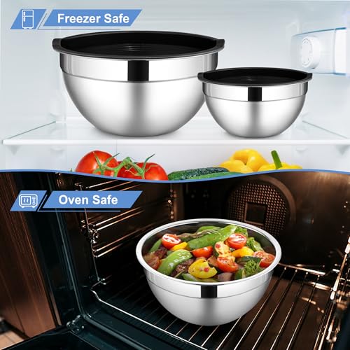 Mixing Bowls with Lid Set of 6 (12 Count)