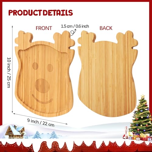 Christmas Reindeer Bamboo Serving Tray