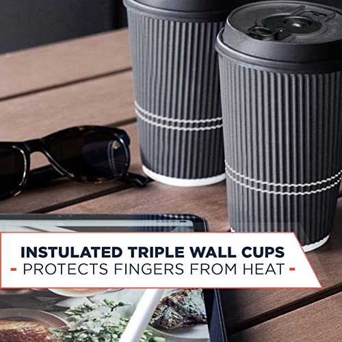 Disposable Coffee Cups With Lids (90 Count)