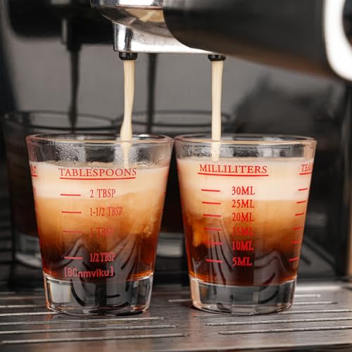 Shot Glasses Measuring cup Espresso Shot Glass Liquid Heavy Glass Wine Glass 26 (4 Count)