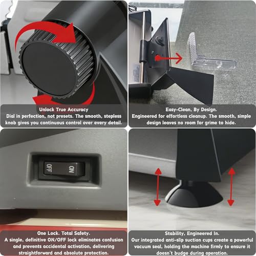 Meat Slicer Electric Meat Cutter with 2 Removable 7.5" Blades