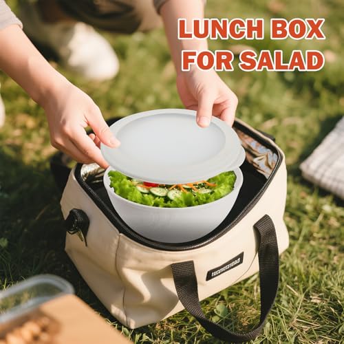 Plastic Bowls with Lids Set of 4
