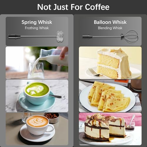 Rechargeable Milk Frother with Stand