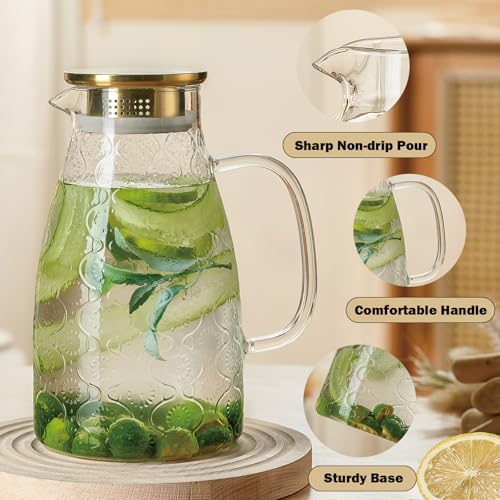 Glass Pitcher with Lid (84 Count)