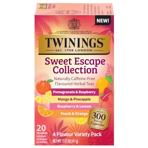 Sweet Escape Fruity Herbal Tea Variety (20 Count)