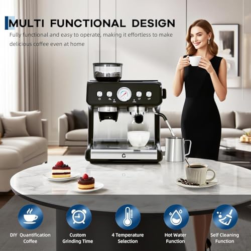 20 Bar Espresso Coffee Machine with Built