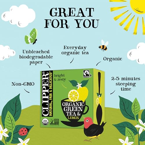 Clipper Organic Green Tea & Lemon (50 Count)
