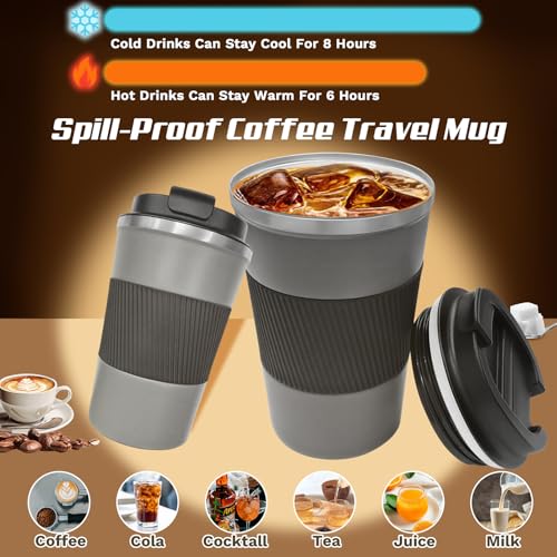 Vacuum Insulated Stainless Steel Travel Coffee Mug