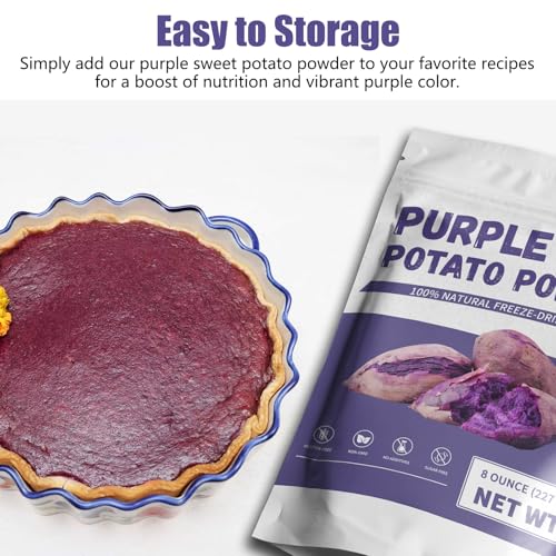 Purple Sweet Potato Powder 8 Oz (8 Ounce)