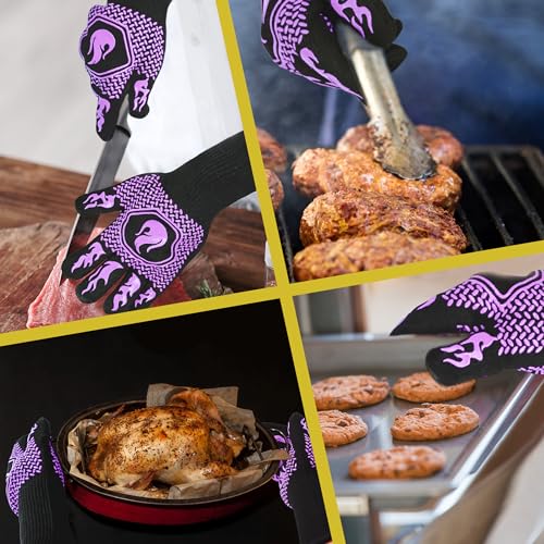 BBQ Gloves 1472F Heat Resistant Non (2 Count)