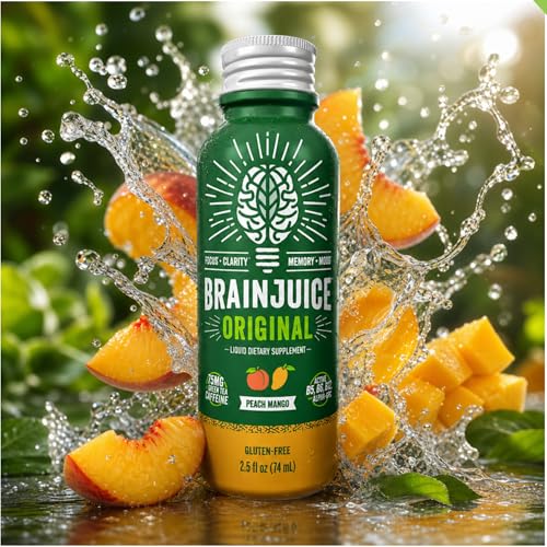 Peach Mango Caffeinated Nootropic Supplement Shot (30 Fl Oz)