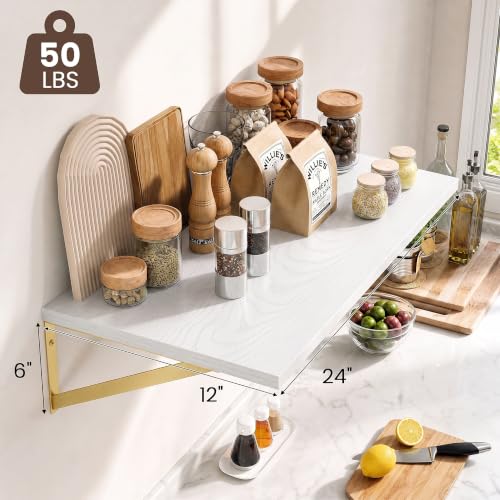 Wall Mounted Floating Shelves Set of 3