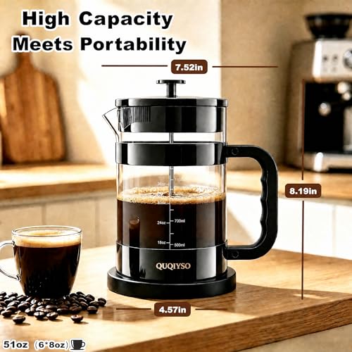 French Press Coffee Maker 51oz