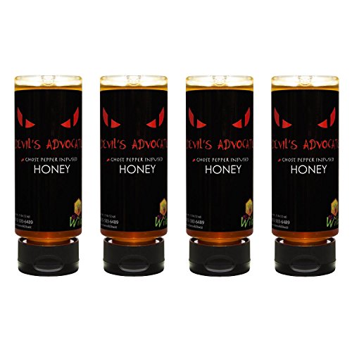 100% Pure Raw Organic Unfiltered Honey Infused with Ghost Pepper (48 Ounce)