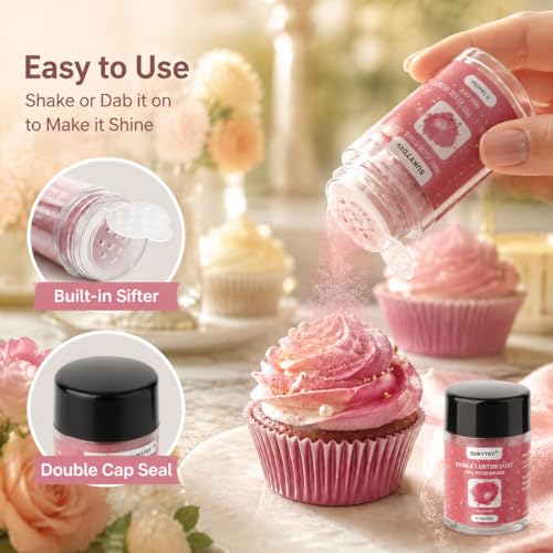 Edible Glitter for Drinks and Cakes (12 Count)