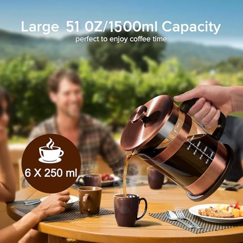 French Press Coffee Maker 51oz