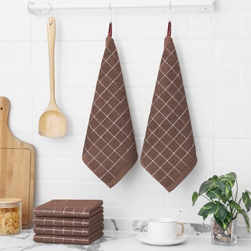 100% Cotton Terry Kitchen Dish Cloths (6 Count)