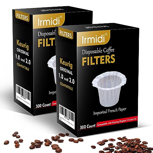 600 Count Disposable Paper Coffee Filters for Keurig 1.0 and 2.0 Coffee Maker