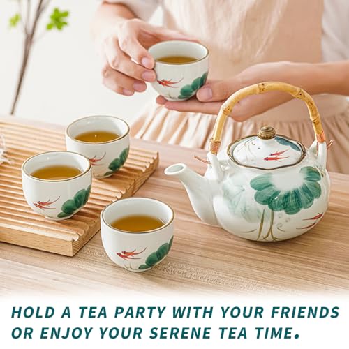 Japanese Tea Set Porcelain Tea Set with Teapot and Tea Cup Set for 4