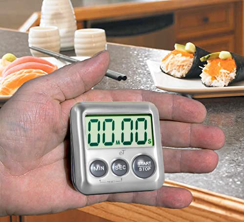 Elegant Digital Kitchen Timer Stainless Steel