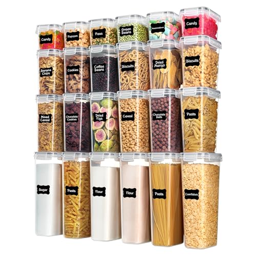 Airtight Food Storage Containers with Lids (24 Count)