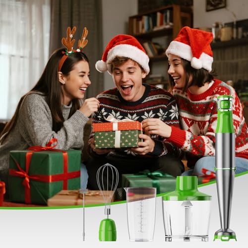 Immersion Blender Handheld Corded Hand Blenders Set 1100W