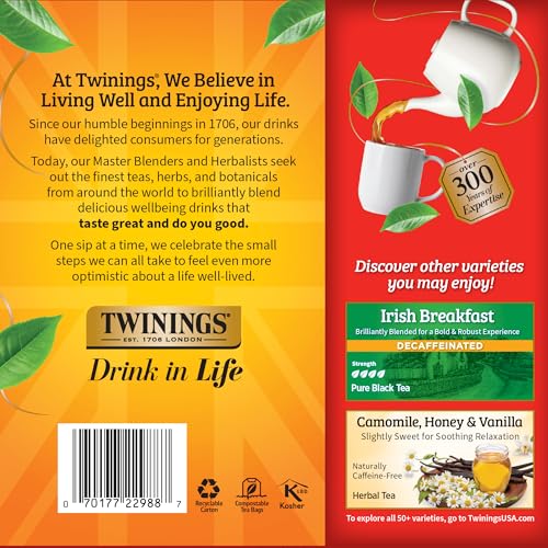 Decaffeinated English Breakfast Black Tea Bags 100 CT Box (100 Count)
