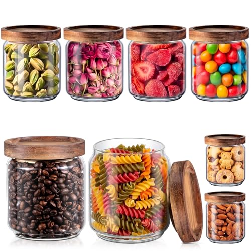 8 Pack Glass Containers Canister Set (8 Count)