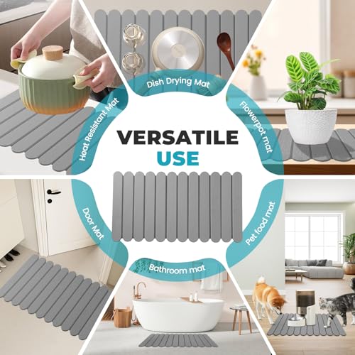 Extral Large Quick Dry Stone Drying Mat for Kitchen Counter