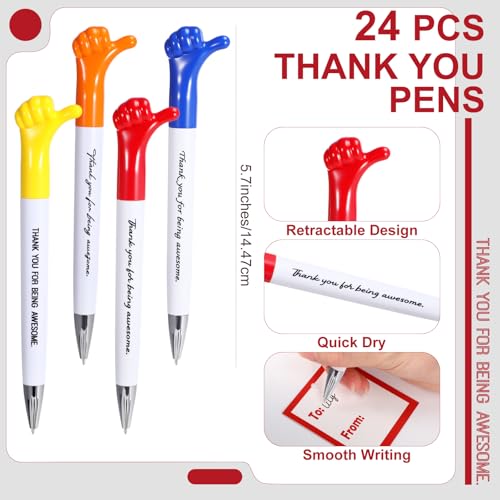 6 Set Employee Appreciation Gifts Include Thank You Staff Mug Gift Set 12 oz Appreciation Mugs Inspirational Pens Tags for Employee Staff Team Group (6 Count)