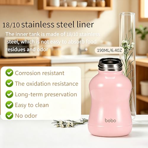 Mini Vacuum Insulated Water Bottle With Bamboo Lid