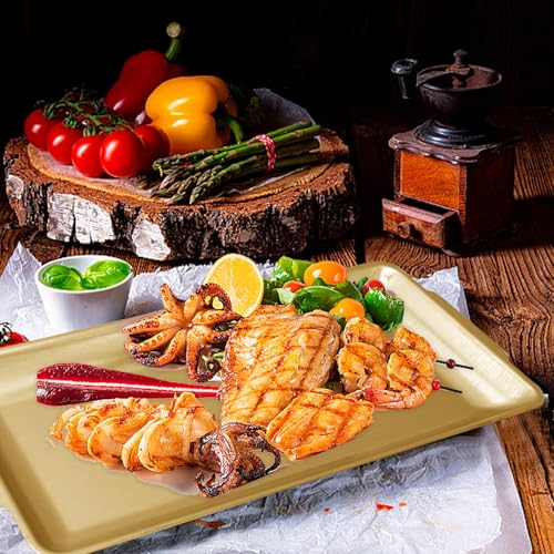 3Pcs 304 Stainless Steel Food Serving Tray (3 Count)